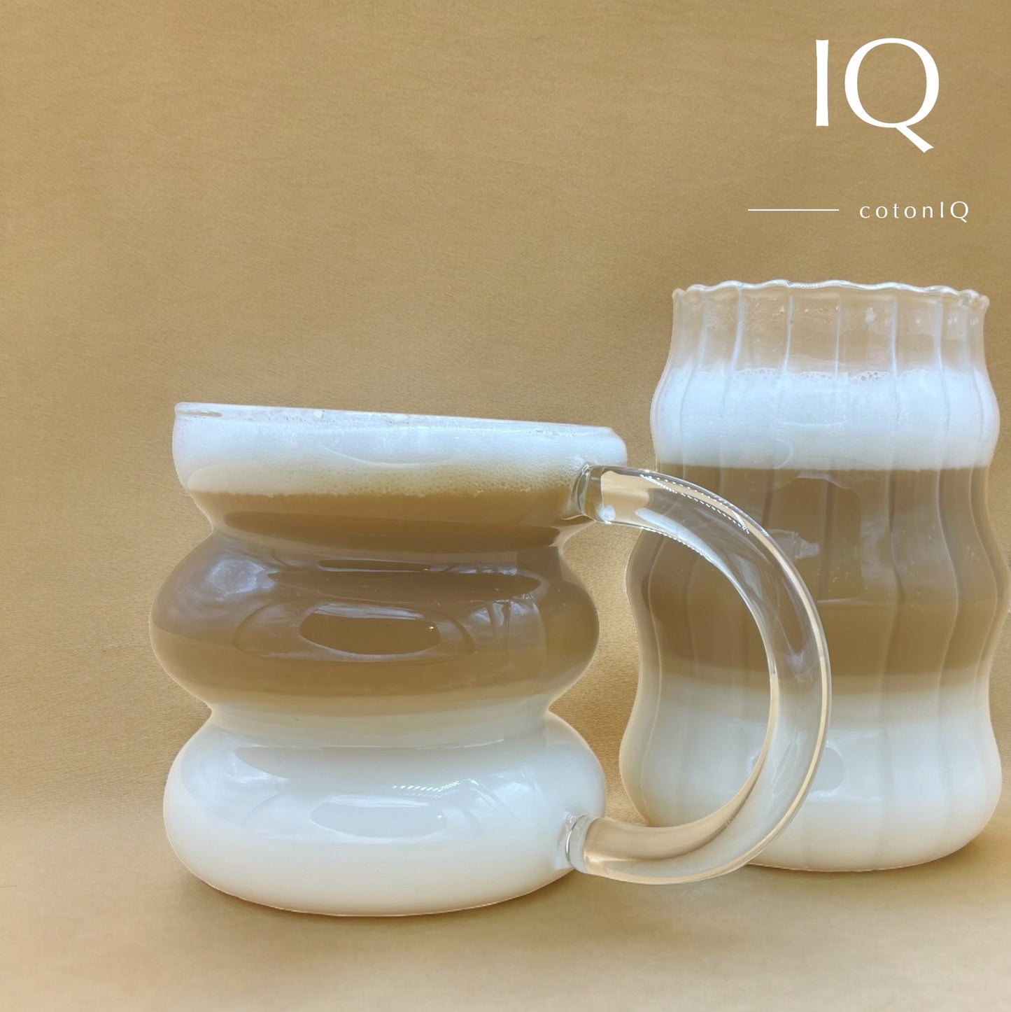 Designer-Glasbecher für Heiß- und Kaltgetränke – transparent – 500 ml-3