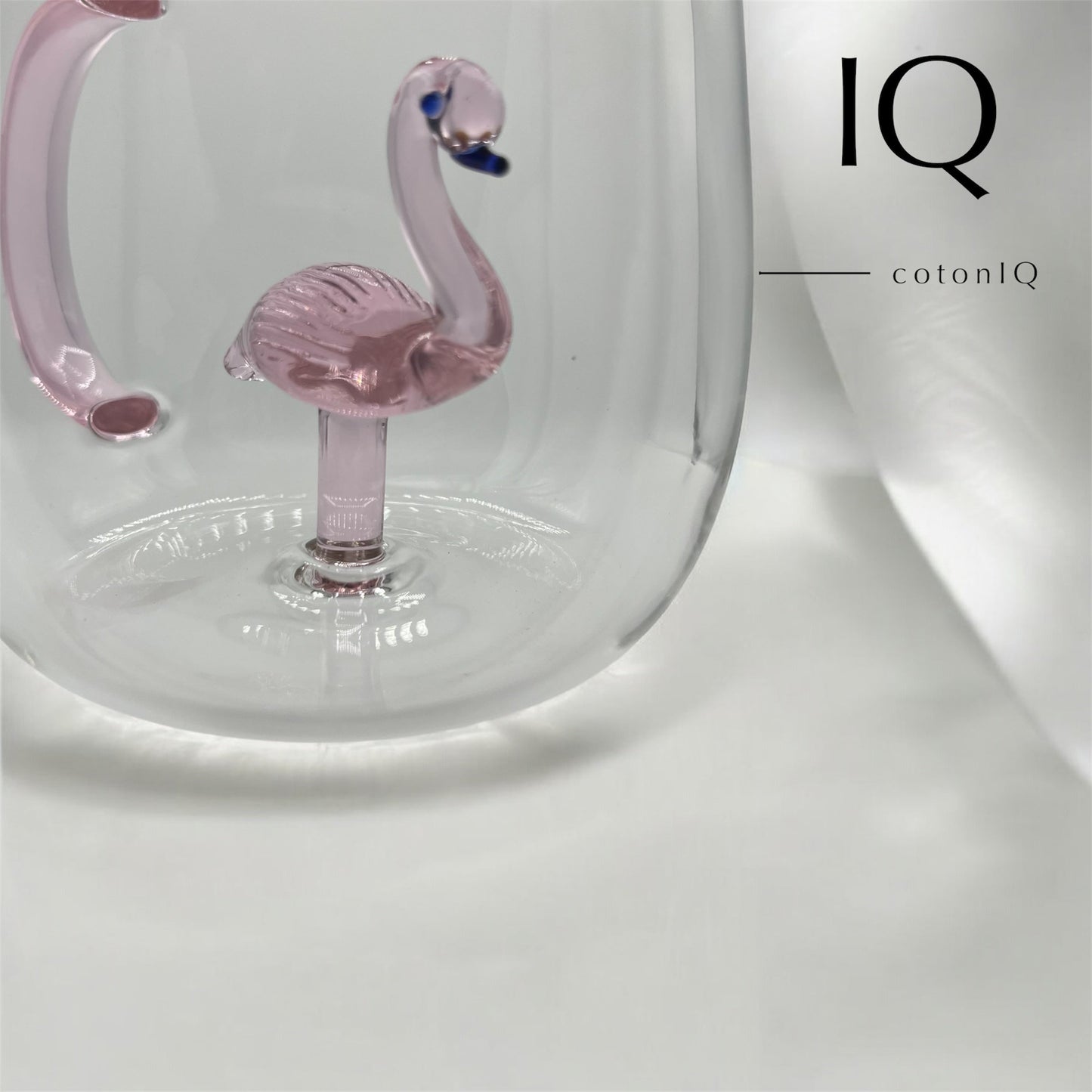 Glastasse mit 3D-Figur – Flamingo – 380 ml-1