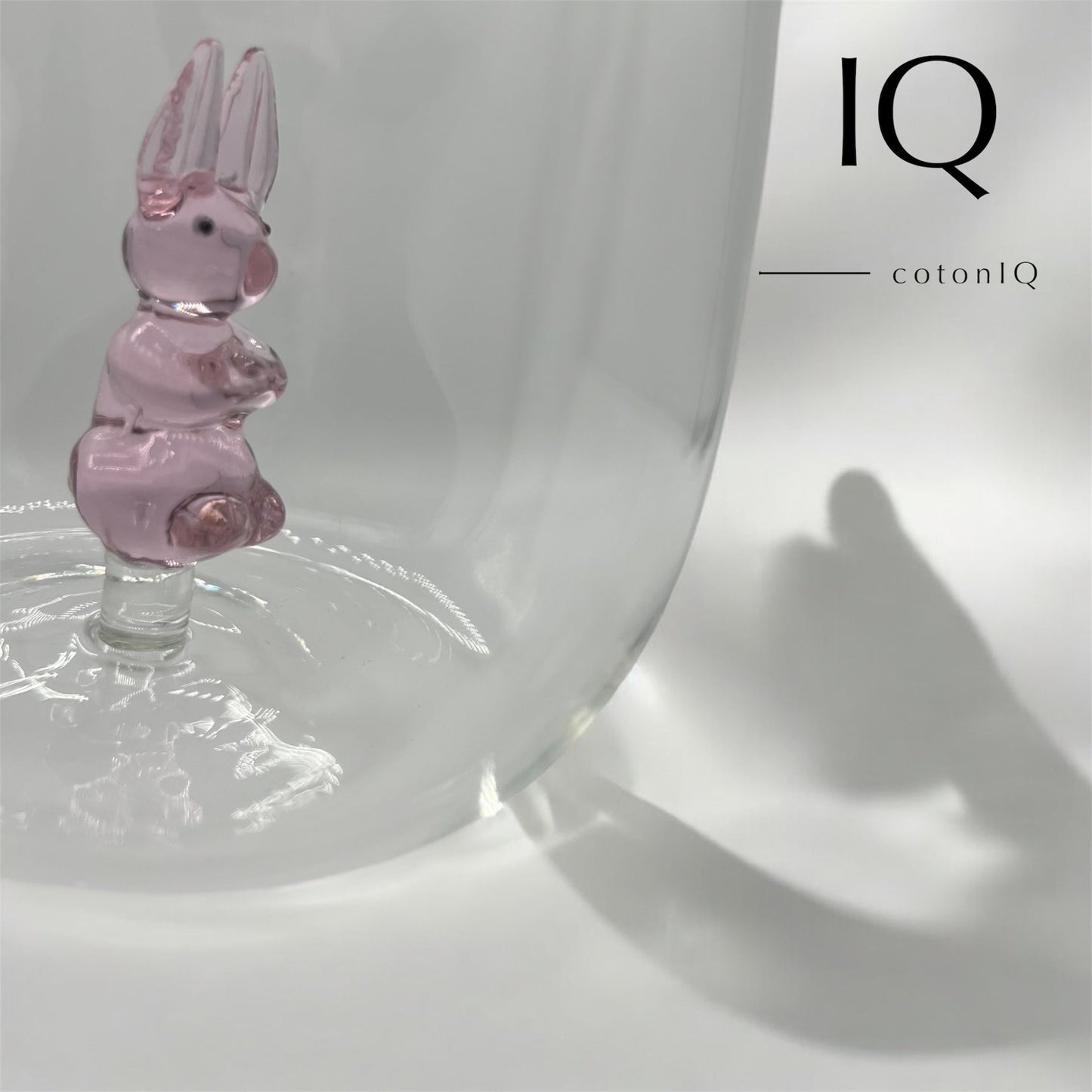 Glastasse mit 3D-Figur – Hase – 380 ml-1