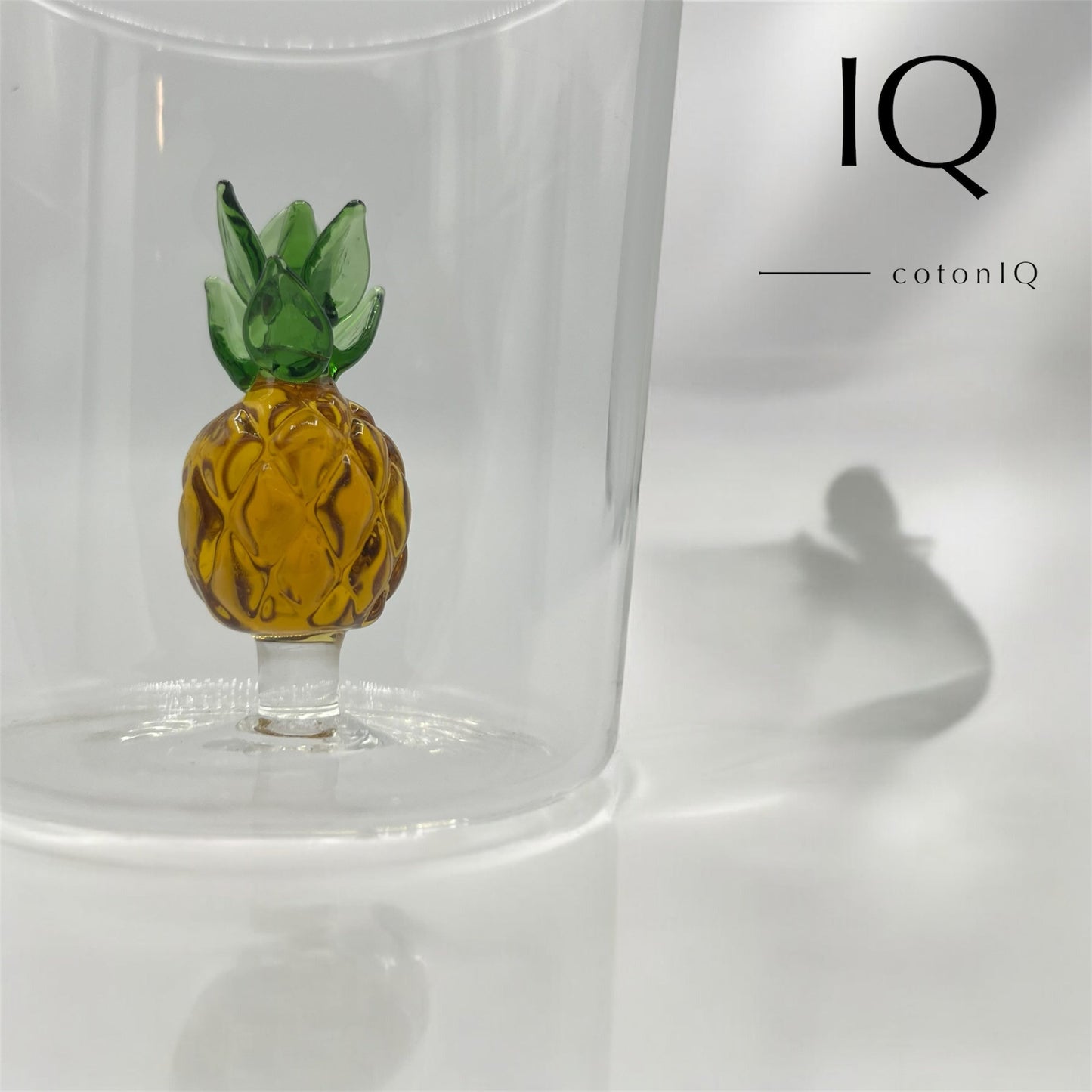Glastasse mit 3D-Figur – Ananas – 380 ml-1