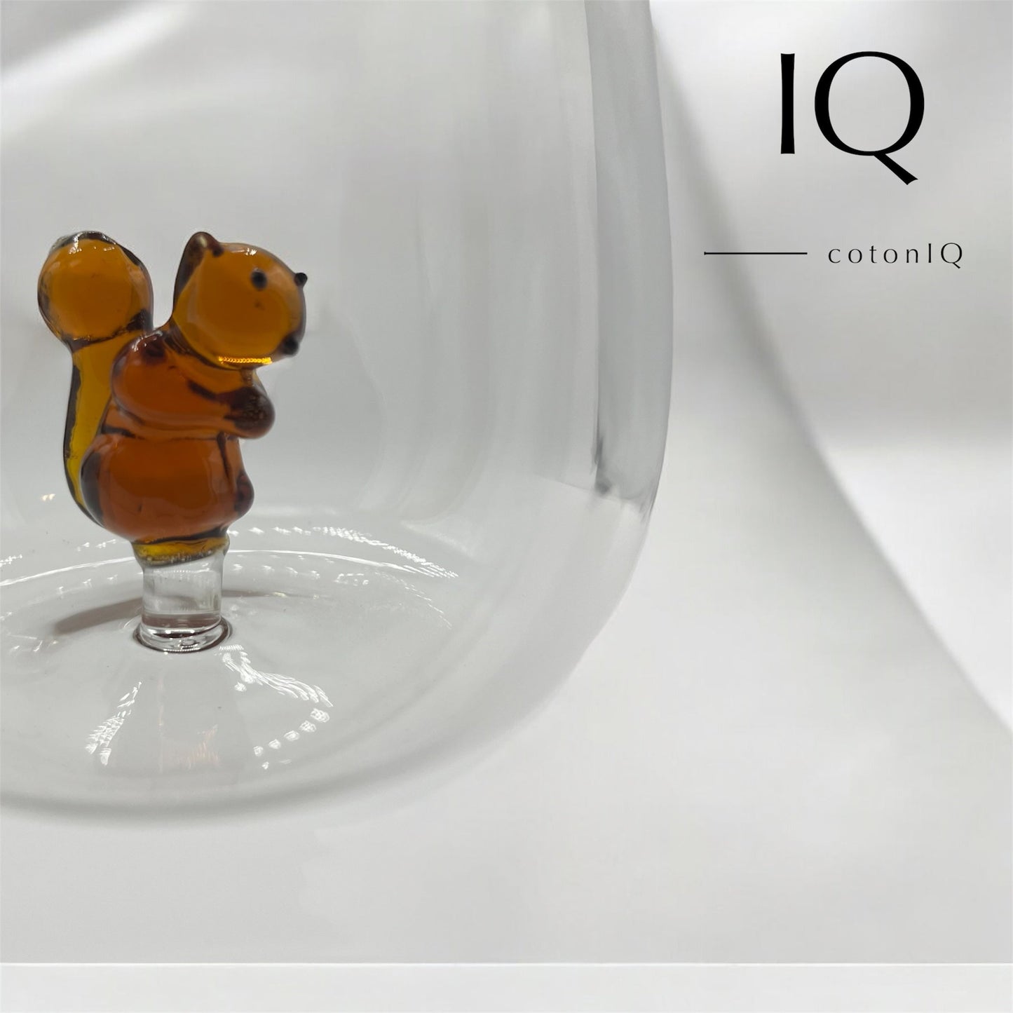 Glastasse mit 3D-Figur – Eichhörnchen – 380 ml-1