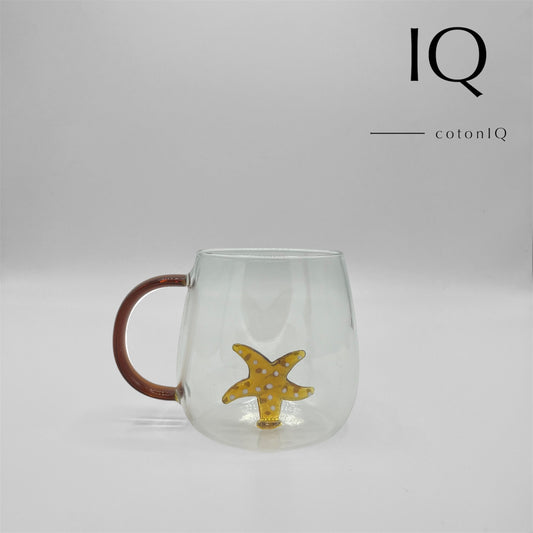 Glastasse mit 3D-Figur – Seestern – 380 ml-0