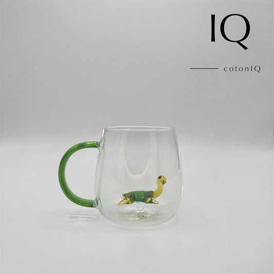 Glastasse mit 3D-Figur – Schildkröte – 380 ml-0