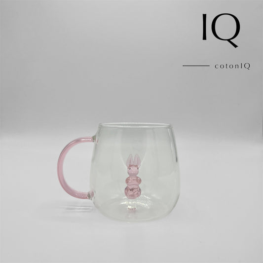 Glastasse mit 3D-Figur – Hase – 380 ml-0