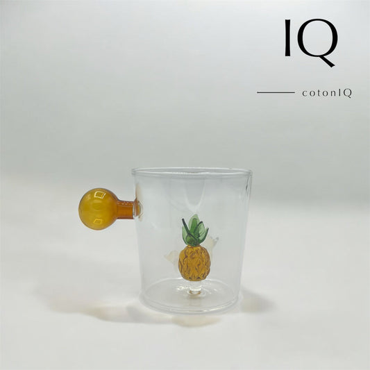 Glastasse mit 3D-Figur – Ananas – 380 ml-0
