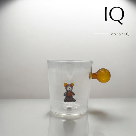 Glastasse mit 3D-Figur – Bär – 380 ml-0