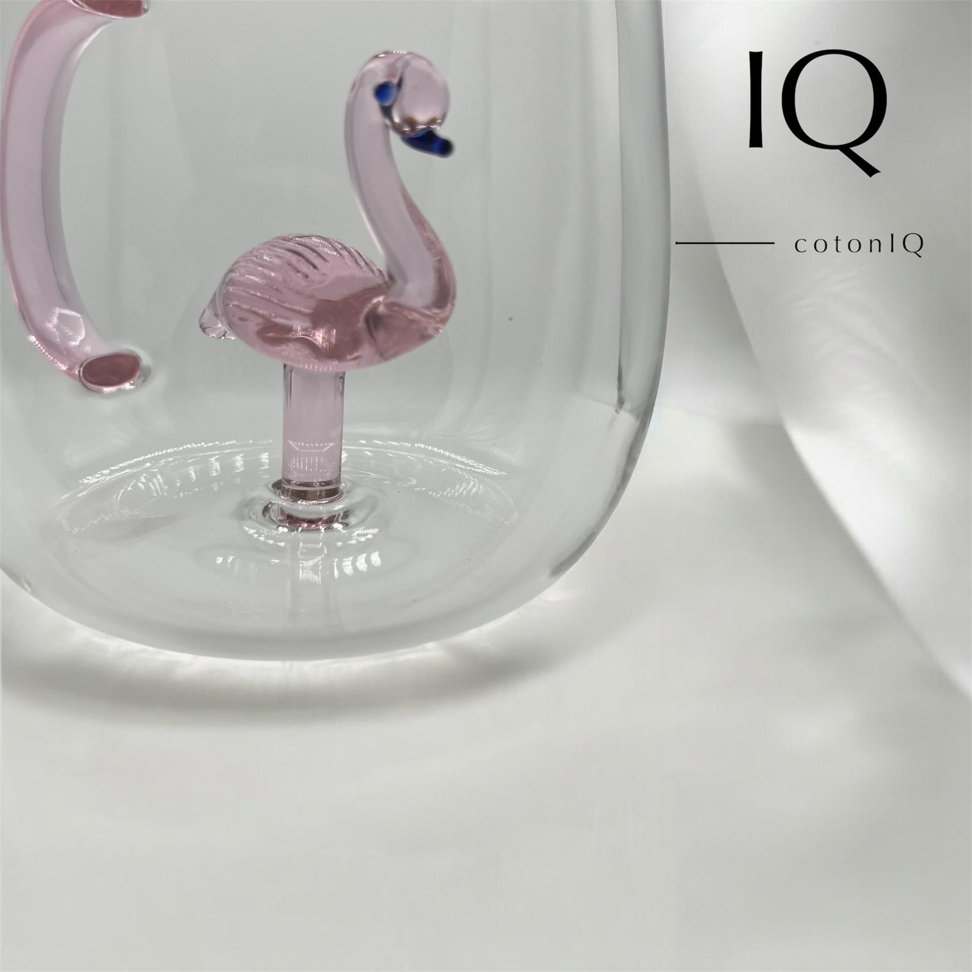 Glastasse mit 3D-Figur – Flamingo – 380 ml-1