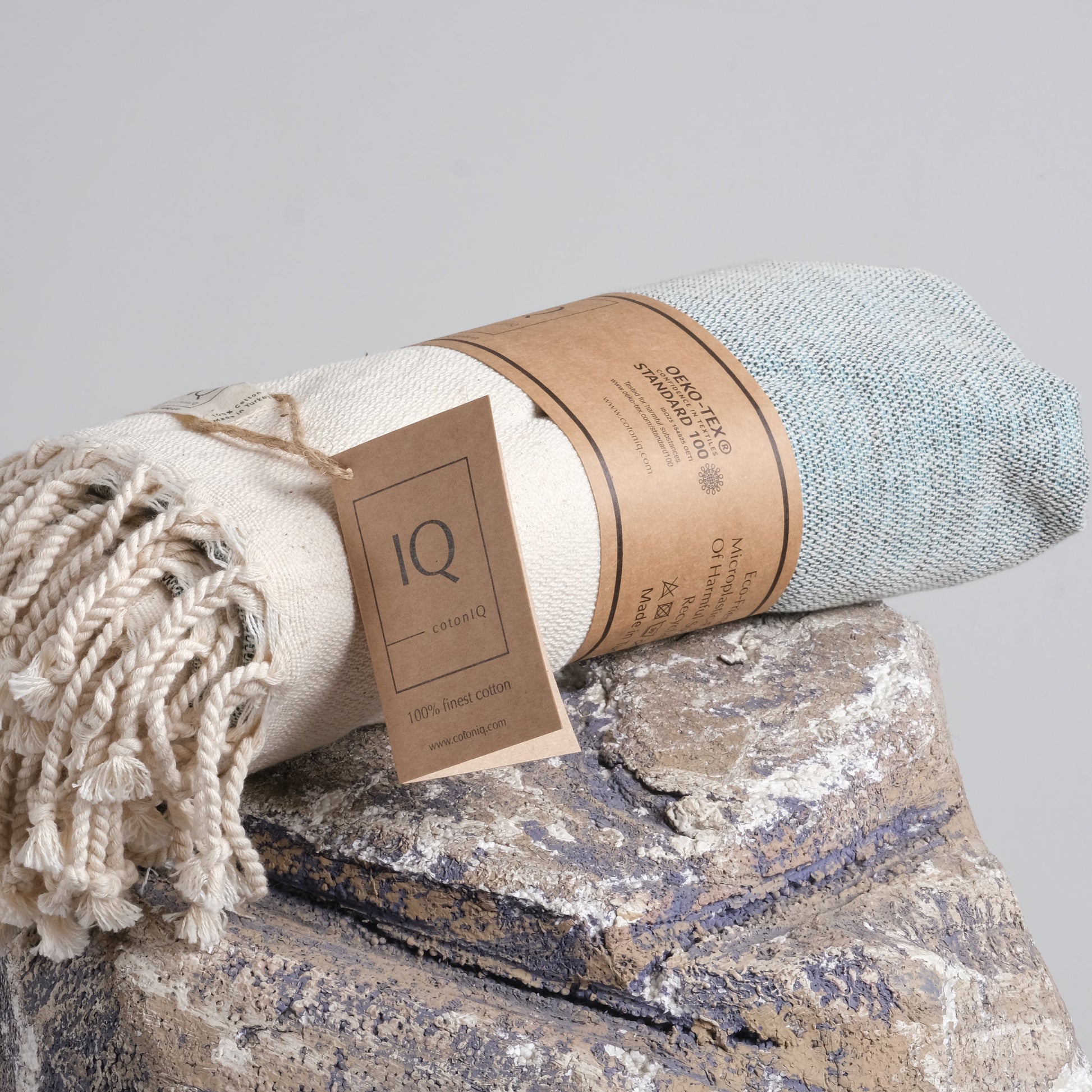 Hamamtuch | Saunatuch | Strandtuch | Ecuador | Blau | 170x95 cm-1