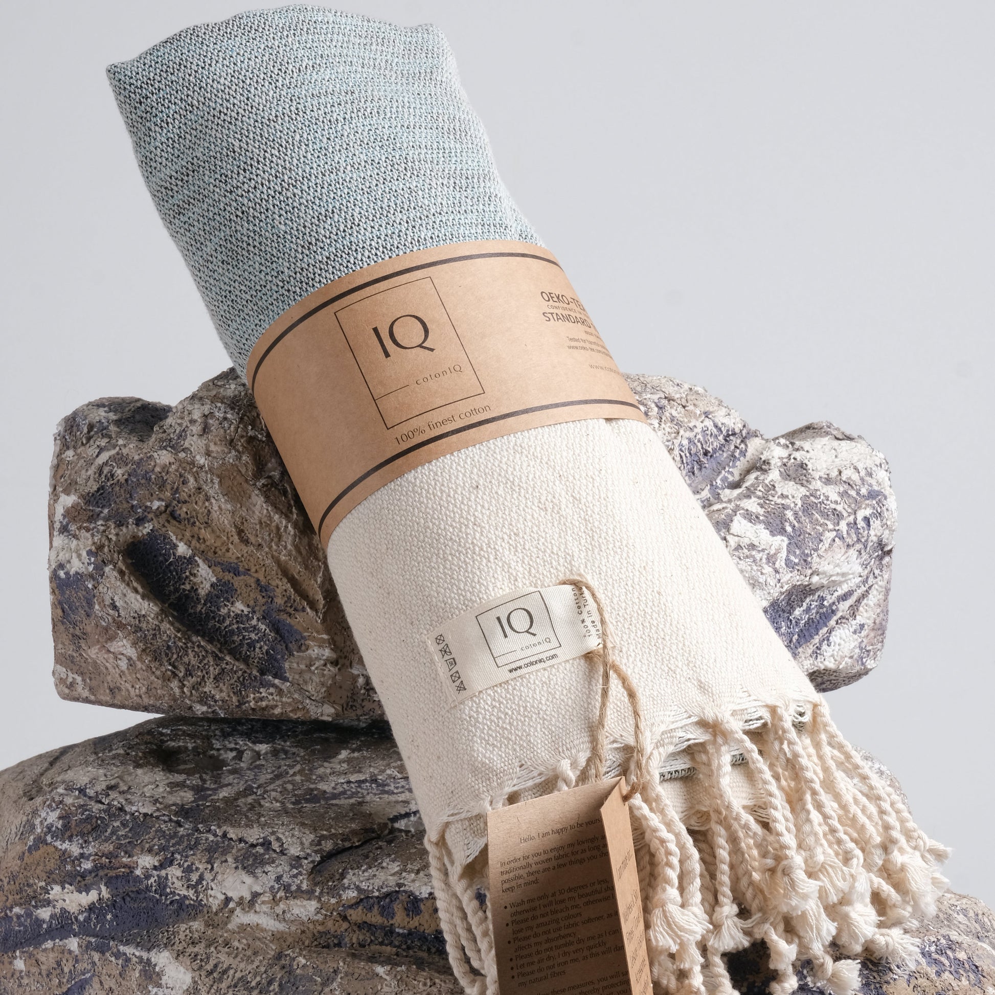 Hamamtuch | Saunatuch | Strandtuch | Ecuador | Blau | 170x95 cm-0
