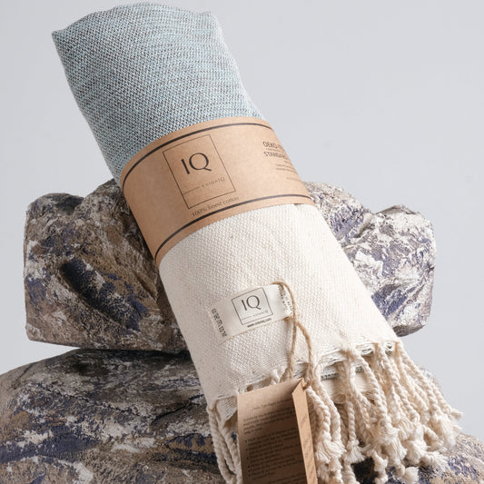 Hamamtuch | Saunatuch | Strandtuch | Ecuador | Blau | 170x95 cm-0
